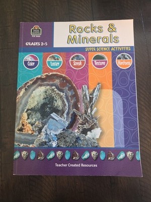 Teacher Student Activity Book Rocks Minerals Grades 2-5 Homeschool Science Resou