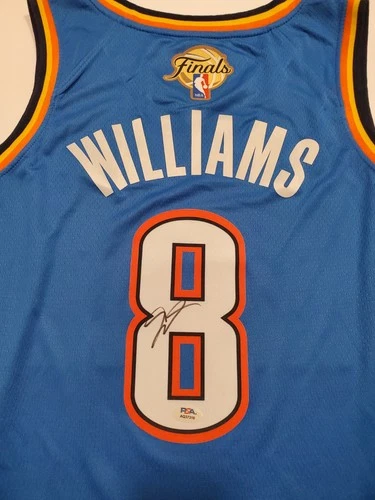 Jalen Williams Signed Oklahoma City Thunder Jersey with PSA Authentication NBA