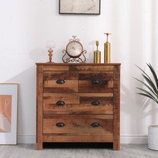 4 Drawers Organiser Unit Industrial Chest of Drawers,Wooden Cabinet