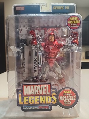Toy Biz Marvel Legends Iron Man Silver Centurion Series 7 MISB