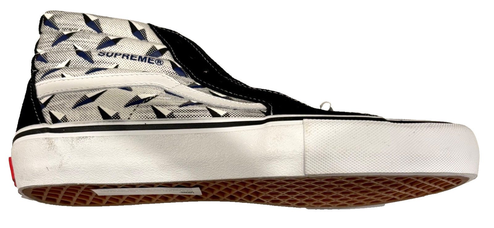 RARE🔥 VANS x SUPREME Sk8-Hi PRO Diamond Plate Black Sz 8 Men's Sneakers LE image 8