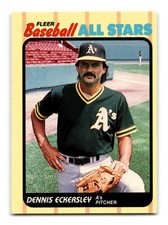 Dennis Eckersley 1989 Fleer Baseball All-Stars #12 Near Mint NM