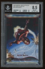 2020 Iron Man True 1/1 Marvel Masterpieces Red Spectrum Foil #34 Palumbo BGS