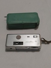 Vintage Minolta-16 Subminiature Film Camera w/ Case