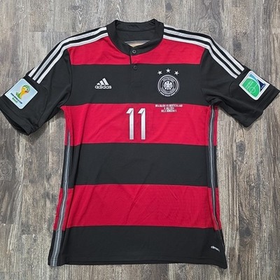 2014 Adidas Germany Away Soccer Jersey Miroslav Klose Men L World Cup Brazil