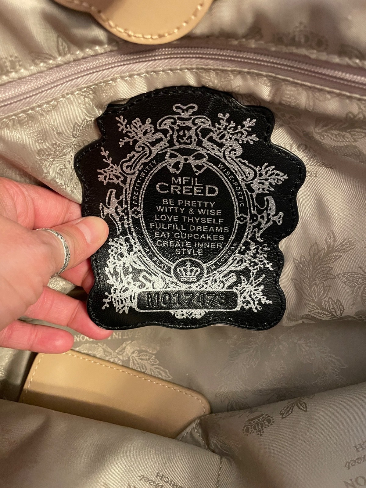 Brighton My Flat in London Nude MADEMOISELLE Perforated Shoulder Bag Tote Purse