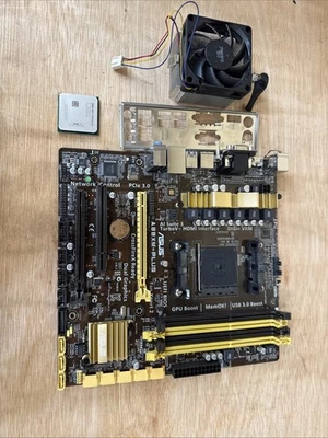 ASUS A88XM-PLUS FM2+ Mainboard + AMD A10-7700K CPU + Kühler - Bild 1 von 4