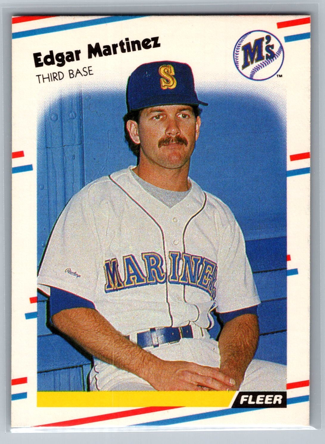 1988 Fleer - Edgar Martinez #378 (RC) - HOF EX-MT *TEXCARDS*