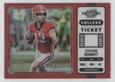 2023 Chronicles Draft Picks Contenders Optic Red Prizm Stetson Bennett IV uk2