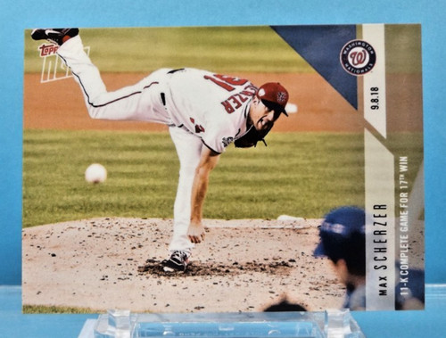 2018 Topps Now 702 Max Scherzer