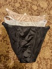 Lot Of 3 Satin String Bikini Panties Size Large — photo 1