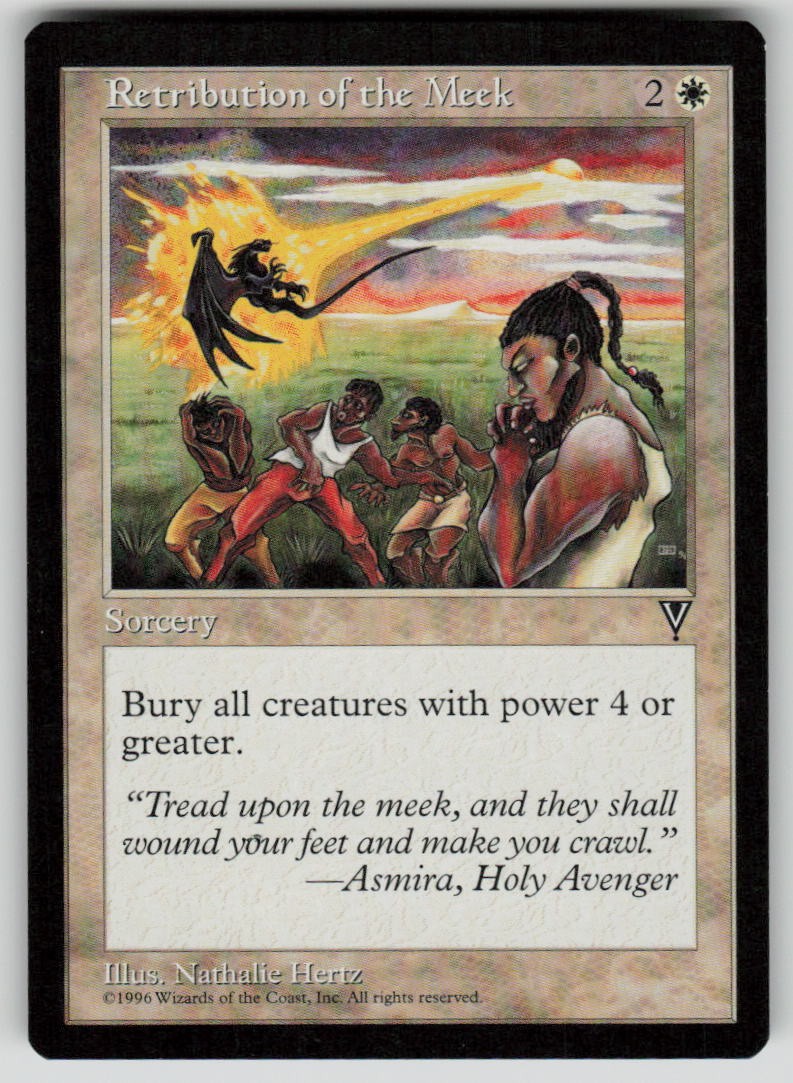 Retribution of the Meek Rare Visions MTG Near Mint