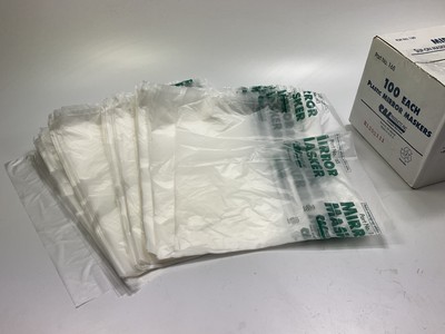 RBL 165 - Plastic Mirror Maskers Overspray Protection Covers, Pack Of 100