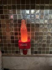 Vtg Coca Cola Ice Chest Night Light Bottle Lamp Works Coke Collectible Retired