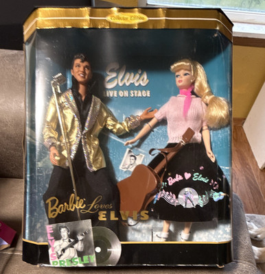 Mattel Barbie Loves Elvis Collector Edition Elvis Live on Stage Doll Set 12in