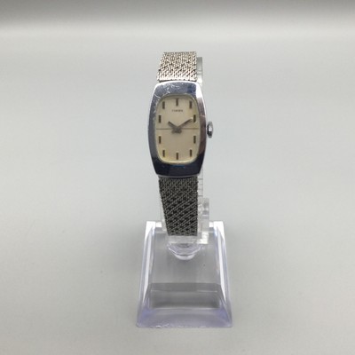 Vintage Timex Women Watch 18mm Silver Tone Mesh Band 1970s  display picture 2
