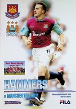 West Ham United v Manchester City 2002-2003 Premiership 21/09/2002