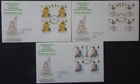 1976 British Cultural Traditions gutter pair first day cover set.