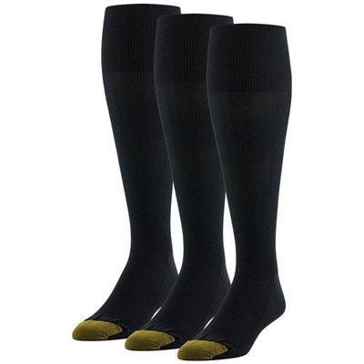 GOLDTOE Men's Metropolitan Over-The-Calf Dress Socks, 3-Pairs, Black, Large | eBay GOLDTOE Men's Metropolitan Over-The-Calf Dress Socks, 3-Pairs, Black, Large | eBay