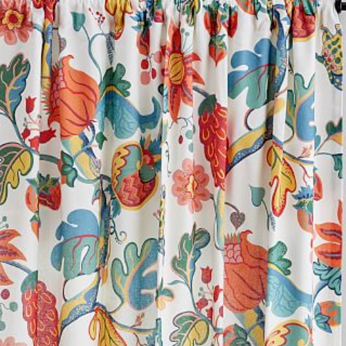 NEW Pottery Barn 2in1 Pole Top SERAFINA Linen Cotton Curtain Panel 84