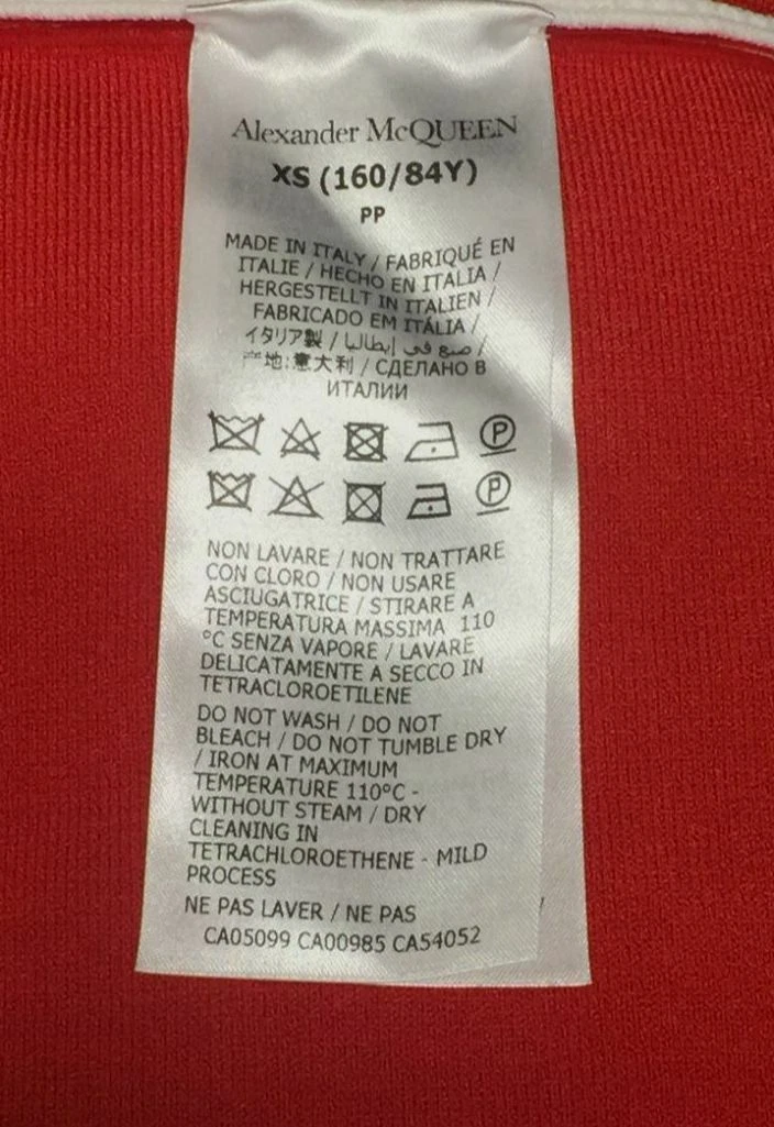 Abito midi bianco senza maniche Alexander McQueen da donna bianco senza maniche $1740 taglia XS