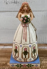 Jim Shore Heartwood Creek From This Day Forward Bride 2006 9 inch 4007235