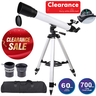 Clearance 70060 700X60mm 234X Astronomical Telescope Refractor+High Tripod+Bag