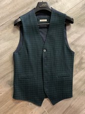 JOHN SHEEP VEST SIZE 48,100 COTTON, BARGAIN GREEN AND BLUE
