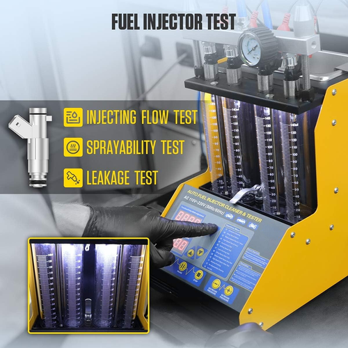 Ultrasonic Fuel Injector Cleaner Tester Car Motorcycle Nozzle Reverse Cleaning - Afbeelding 5 van 10