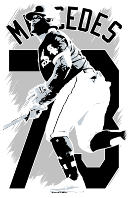 YERMIN MERCEDES art print/poster CHICAGO WHITE SOX FREE S&H