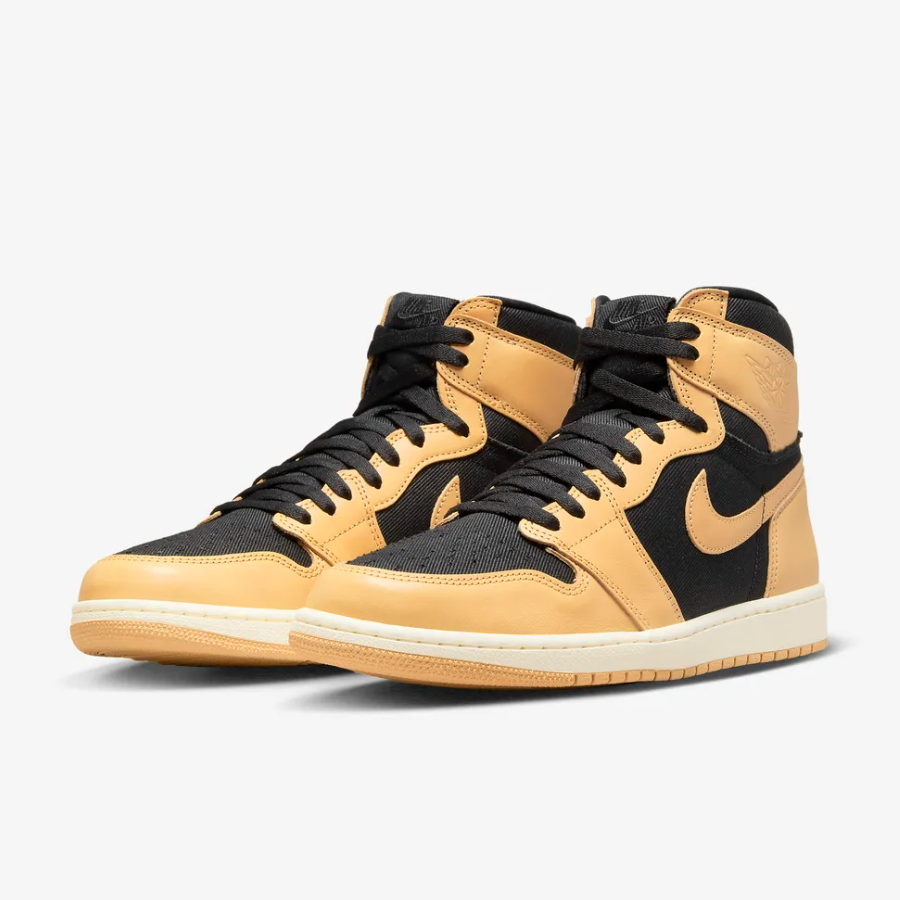 New Nike Jordan 1 Retro High OG Vachetta Tan Sneakers - Sail