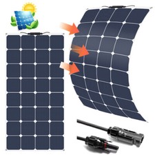 600w 300W 12V Mocrystalline Solar Panel Off Grid RV Home Cabin Roof Boat Marine