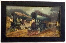 American Locomotives - Framed Print with Glass - Picture