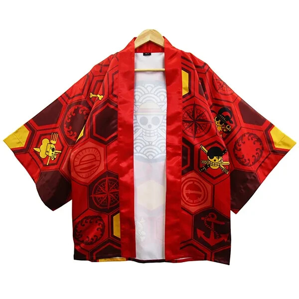 One Piece 20th Anniversary Happi Coat | Men's Free Size | Official