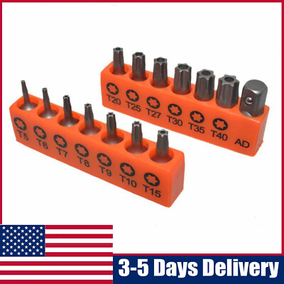 Torq Hex Star Spanner Tri Wing Screwdriver Tamper Proof Security 14Torx Bit Set 
