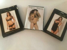 Lot Of 3 Rene Rore G Strig Sets (lace) (baby Doll) Size M/L 