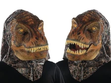 Animated T-Rex Mask Halloween Costume Dinosaur Sound Tyrannosaurus Jurassic Park