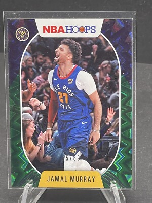 2020-21 JAMAL MURRAY Panini NBA Hoops #143 Green Explosion Parallel, SN 65/89