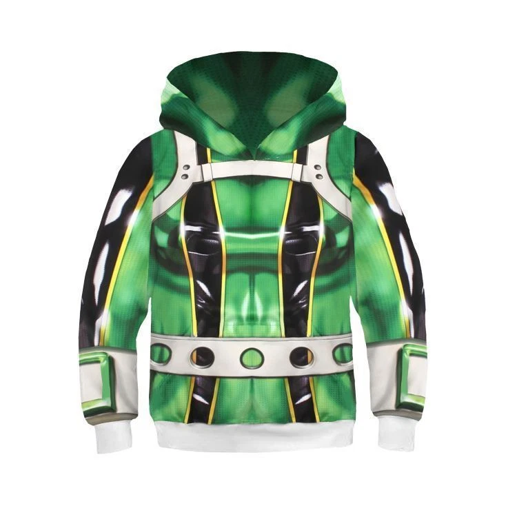 Hero Anime Bakugo Izuku Shoto Todoroki 3D Hoodie