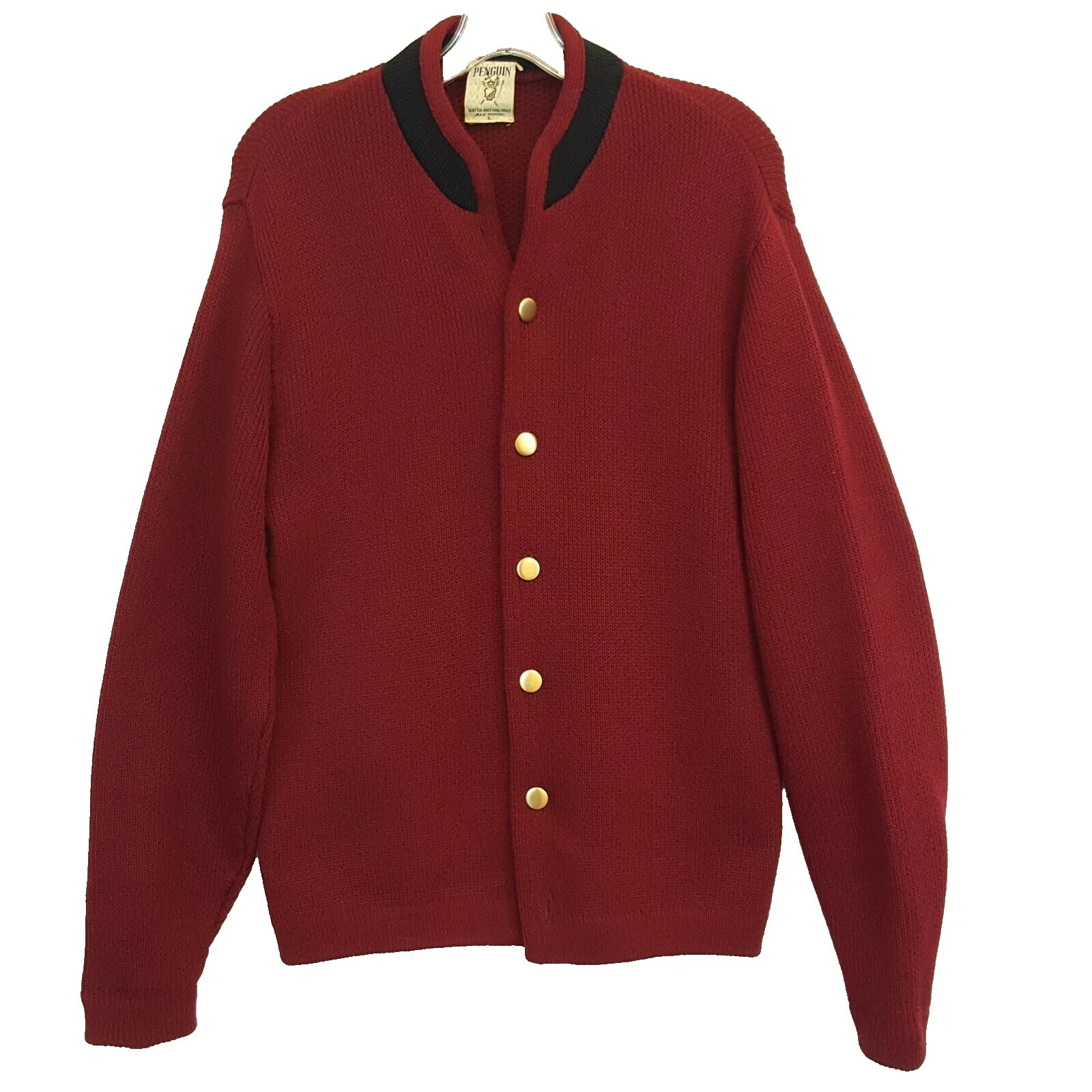 Roupas Vintage década de 1950 Rockabilly de Tricô para Homens