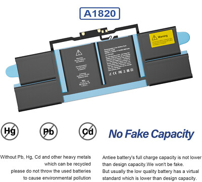 A1820 Battery for MacBook Pro15''A1707 Late 2016 Mid 2017 EMC 3162 3072 MLH42LL/A