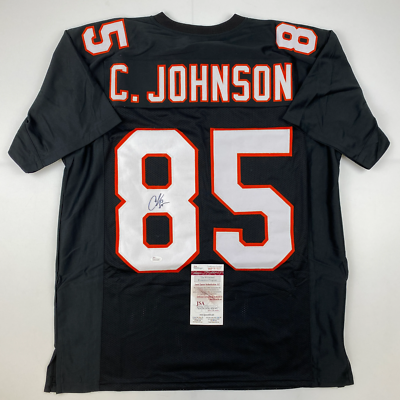 Autographed/Signed Chad Johnson Ochocinco Cincinnati Black Retro