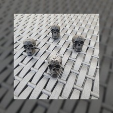 4pk Skull Black Valve Cap For Car.