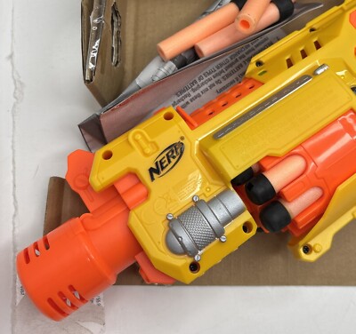 NERF N-Strike Barricade RV-10 Motorized Semi Auto Blaster Dart Gun