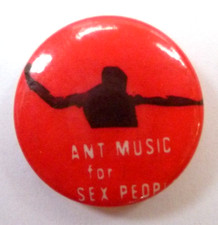 Adam & The Ants 1970s/80s Original Pin Badge British Synth Pop New Wave Music #2