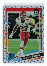 CHAMARRI CONNER #255 2023 PANINI OPTIC CHIEFS RATED ROOKIE RC STARS