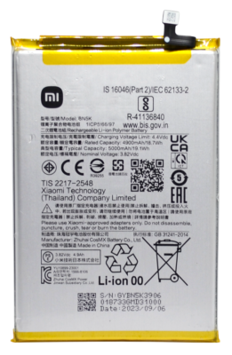Replacement Battery BN5K For Redmi 12C - 3227mAh With Installation Tools