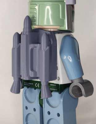 PLA+ Jetpack for  Lego Star Wars Boba Fett Alarm Clock - PLA+ 3D Print