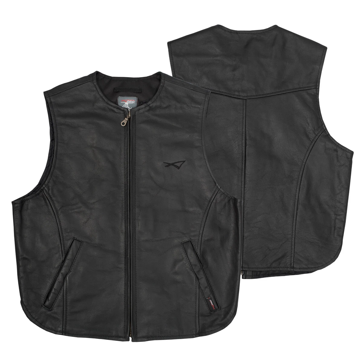 Gilet In Vera Pelle Taglie Forti Gilet Moto Donna In Vera Pelle Di Mucca - Nero, Tasche Nascoste, Taglie Da XS A 3XL Gilet Biker Taglie XS-3XL - Foto 6