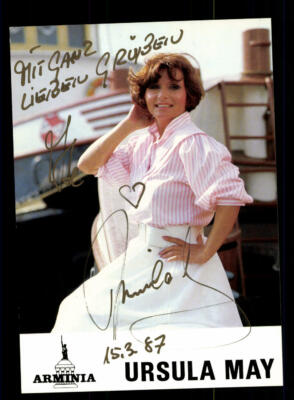 Ursula May Autograph Card Original Signed ## BC 147502